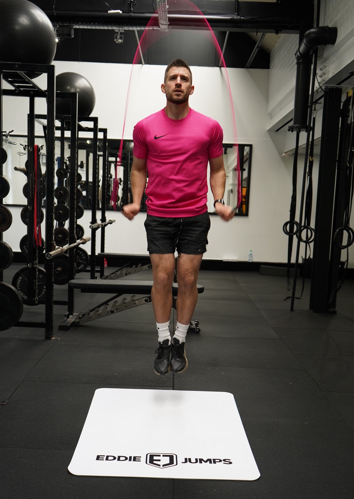 EJ NEON PINK PVC SPEED JUMP ROPE