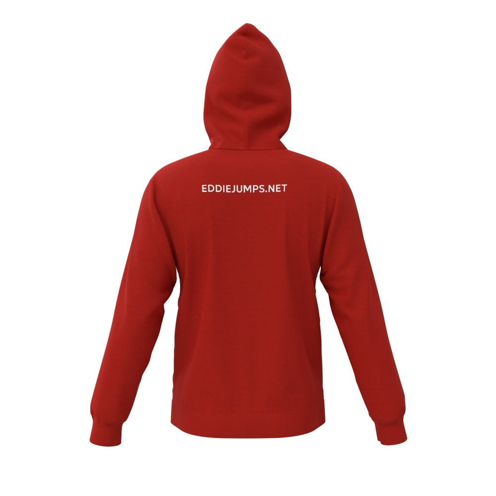 EDDIE JUMPS FIRE RED HOODIE