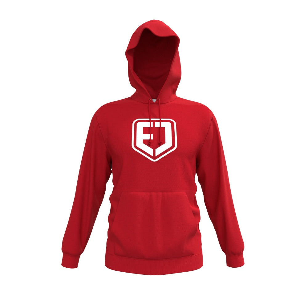 EDDIE JUMPS FIRE RED HOODIE