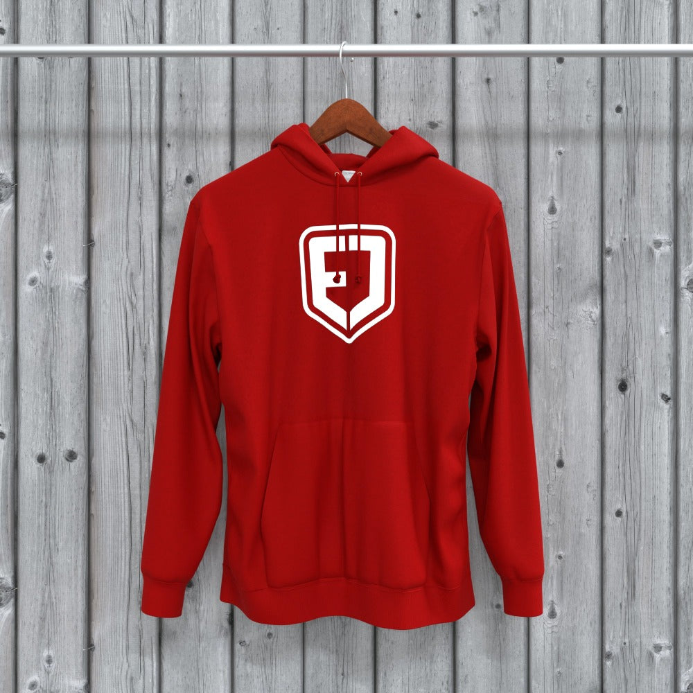 EDDIE JUMPS FIRE RED HOODIE