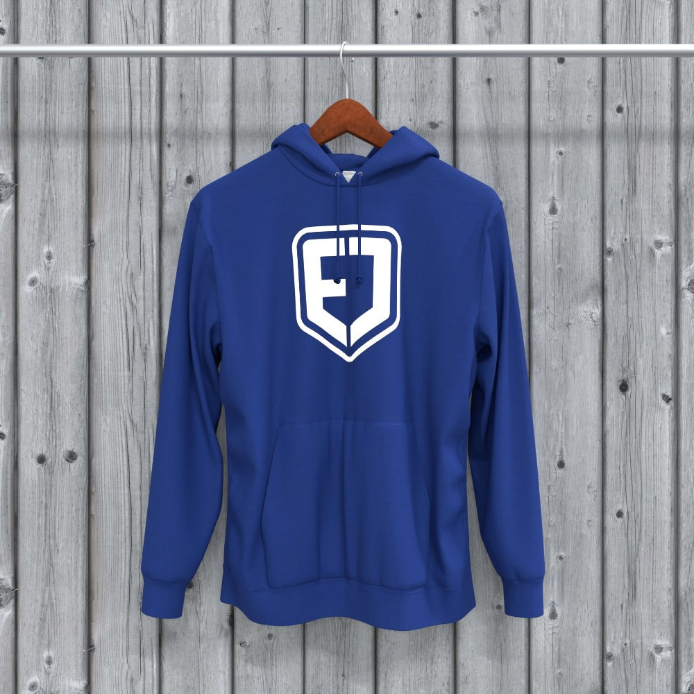 EDDIE JUMPS TRUE BLUE HOODIE