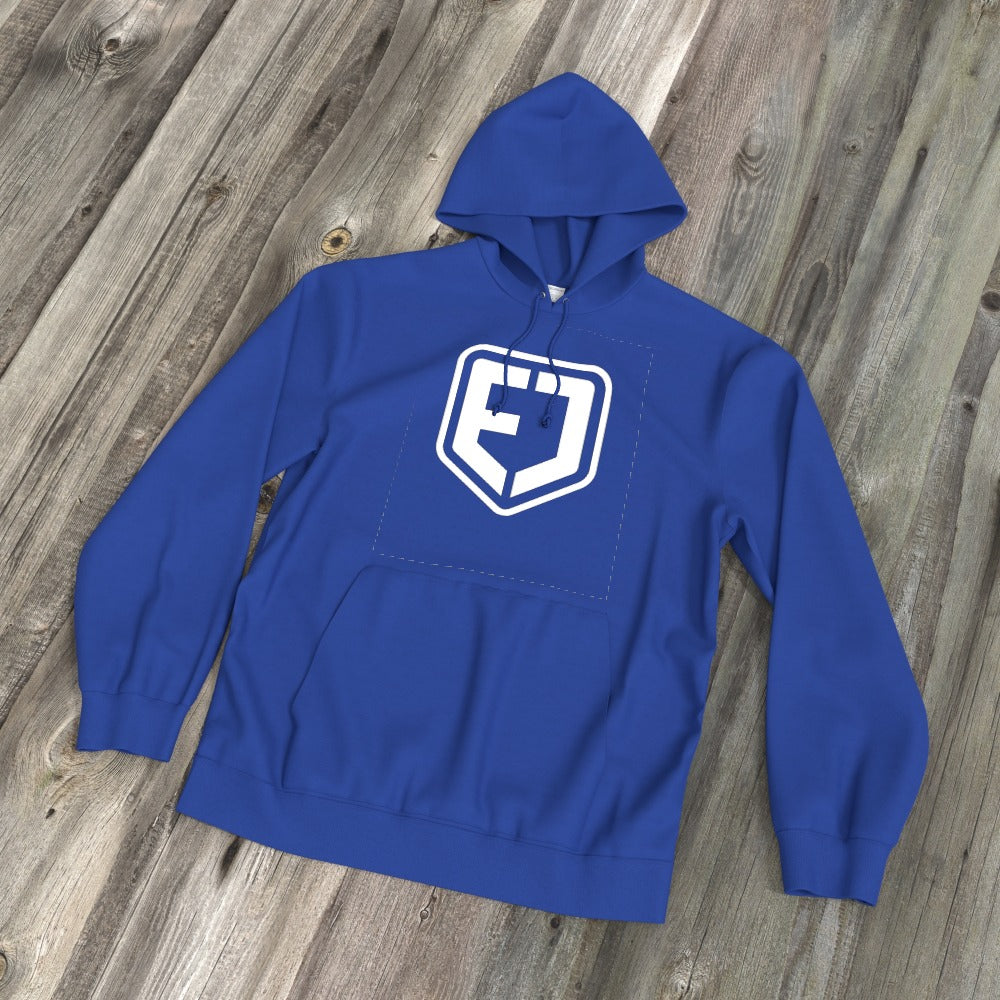 EDDIE JUMPS TRUE BLUE HOODIE