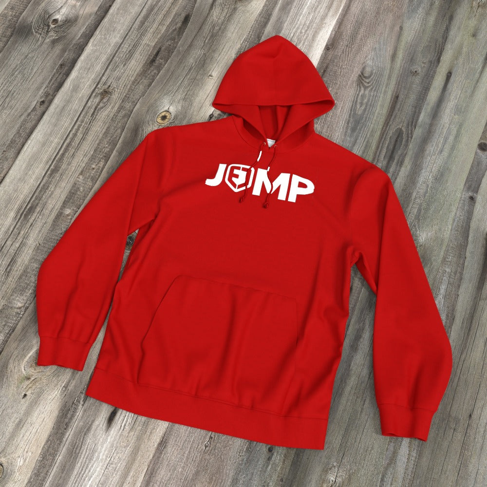 EJ FIRE RED JUMP HOODIE