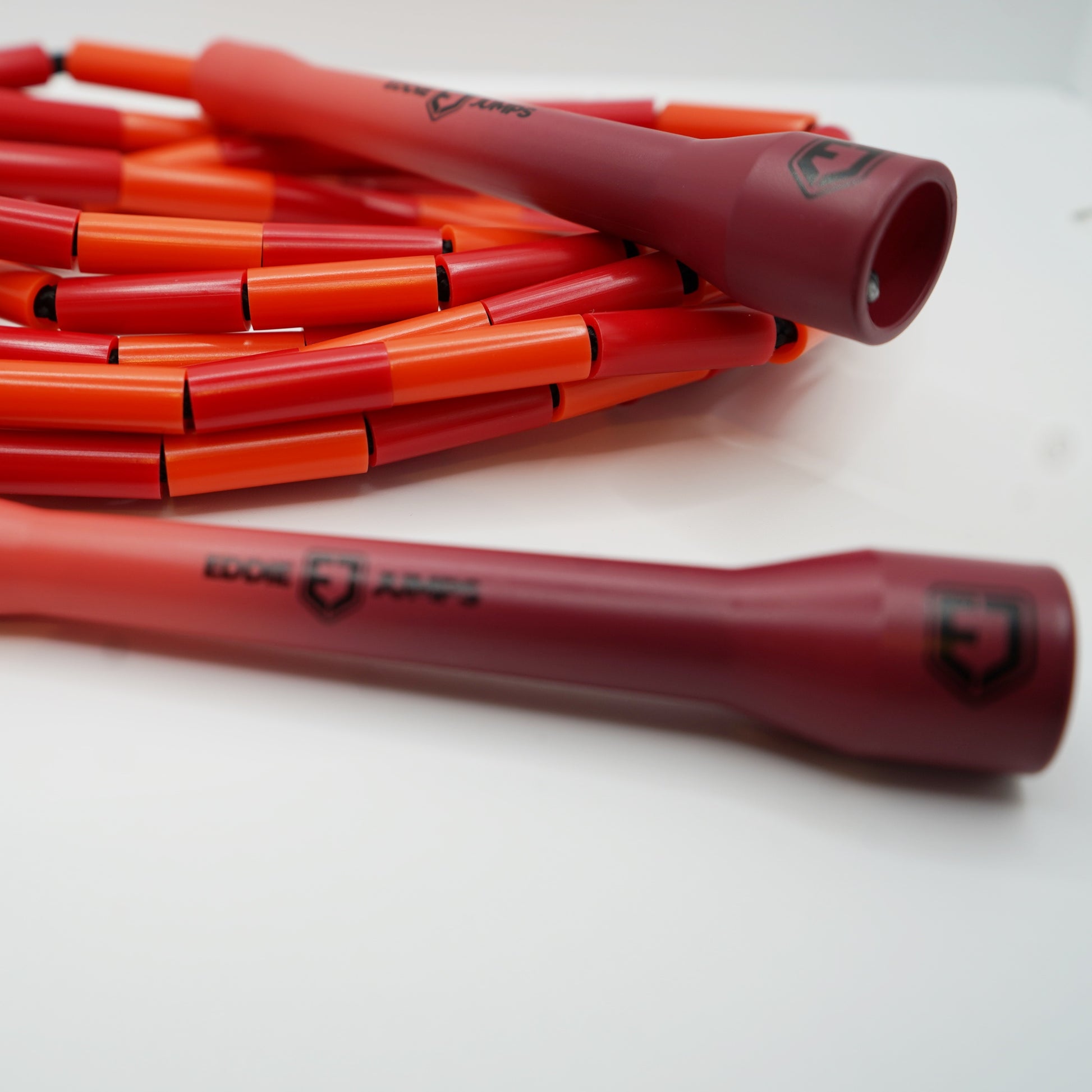 EJ FIRESTORM RED & ORANGE BEADED JUMP ROPE